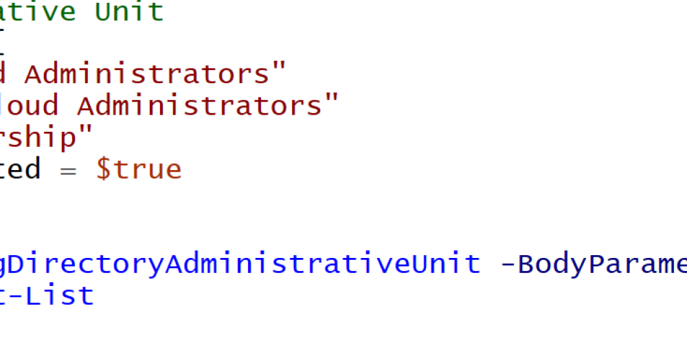 Automating Azure Administrative Units